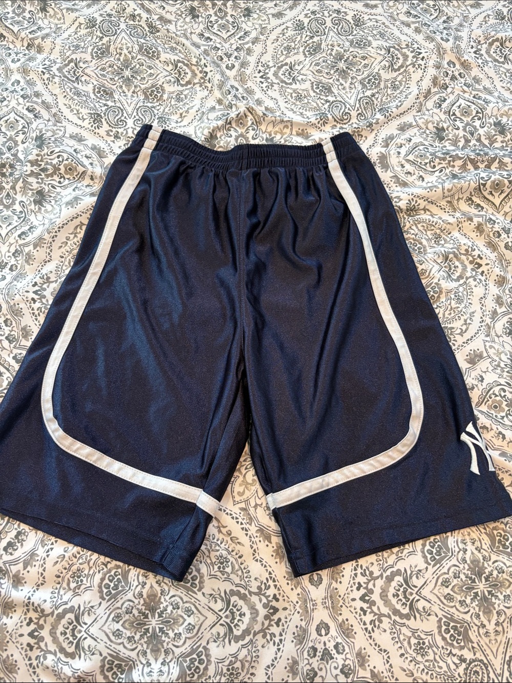 adidas Navy Shorts with White Trim
